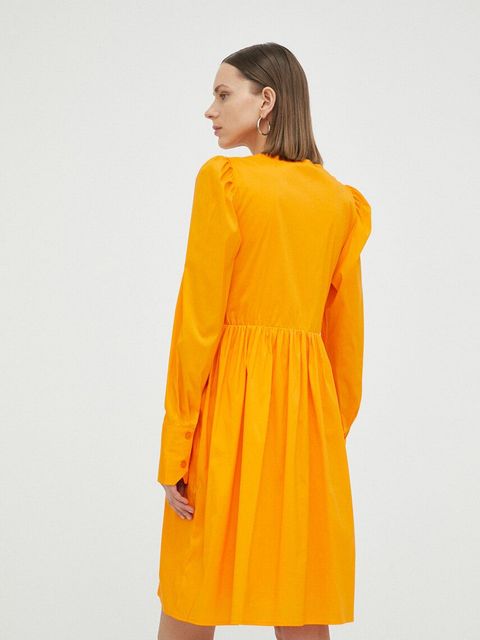 Gestuz sukienka TolinaGZ Ls kolor pomarańczowy mini rozkloszowana