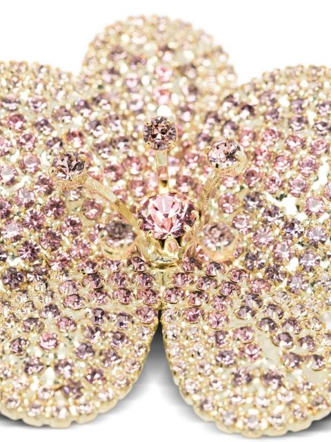 Jennifer Behr flower embellished brooch - Gold