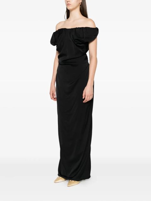 Vivienne Westwood Ginnie Amber off-shoulder maxi dress - Black