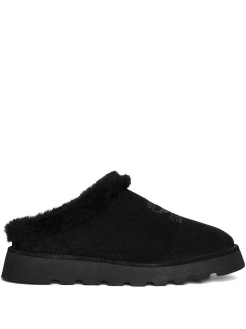 Zadig&Voltaire embroidered shearling mules - Black - zdjęcie produktu nr 1