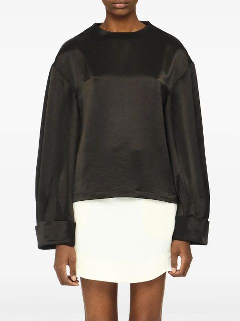 JW Anderson turn-up cuffs blouse - Black