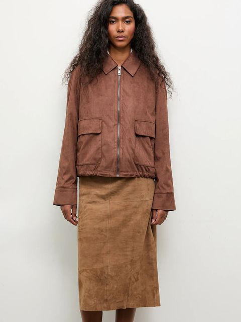 Answear.LAB kurtka kolor brązowy przejściowa - zdjęcie produktu nr 1