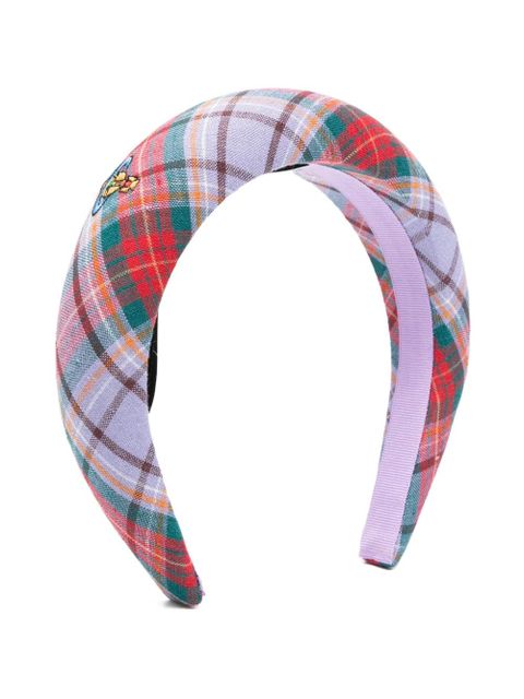 Vivienne Westwood Rtw Tartan hair accessory - Purple - zdjęcie produktu nr 1