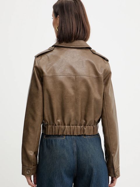 Guess kurtka DORA kolor brązowy przejściowa W5YL35 WHGW0 - zdjęcie produktu nr 2