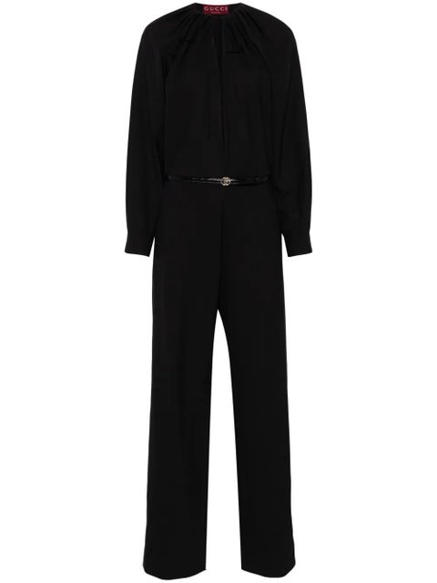 Gucci keyhole-neck jumpsuit - Black - zdjęcie produktu nr 1