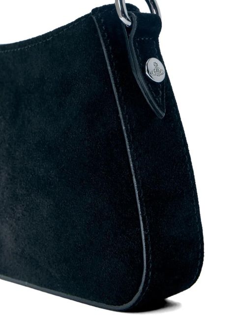 Vivienne Westwood Tasha suede shoulder bag - Black
