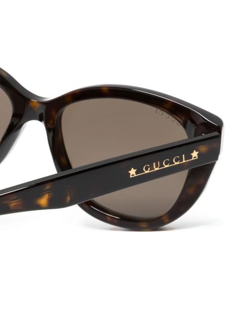 Gucci Eyewear tortoiseshell cat-eye sunglasses - Brown