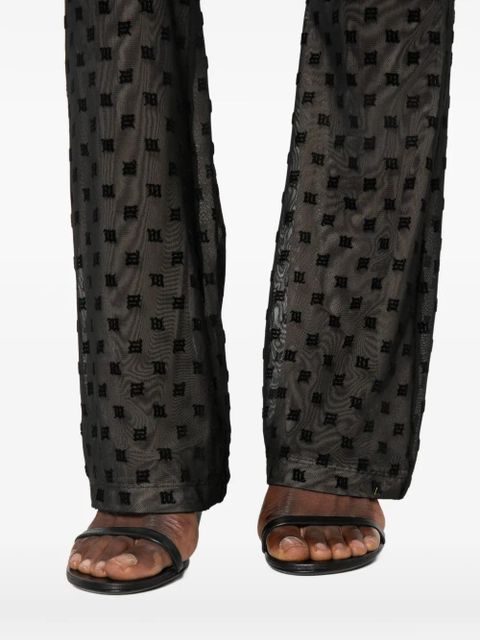 MISBHV logo-pattern trousers - Black