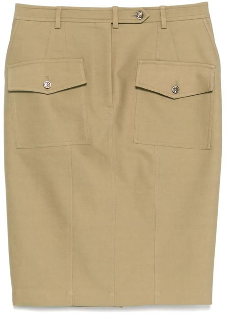 TOM FORD patch-pocket midi skirt - Green - zdjęcie produktu nr 1