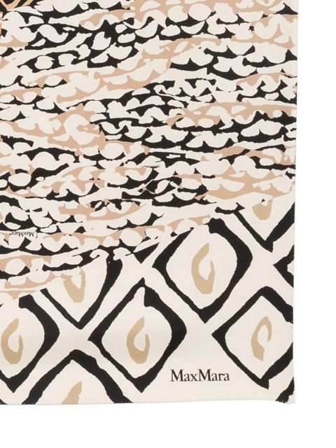 Max Mara patchwork-print scarf - Neutrals