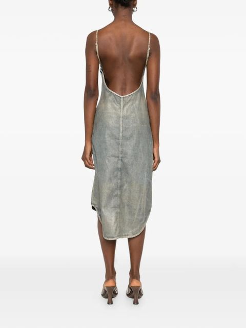 Diesel De-Vera-S logo-detail midi dress - Blue