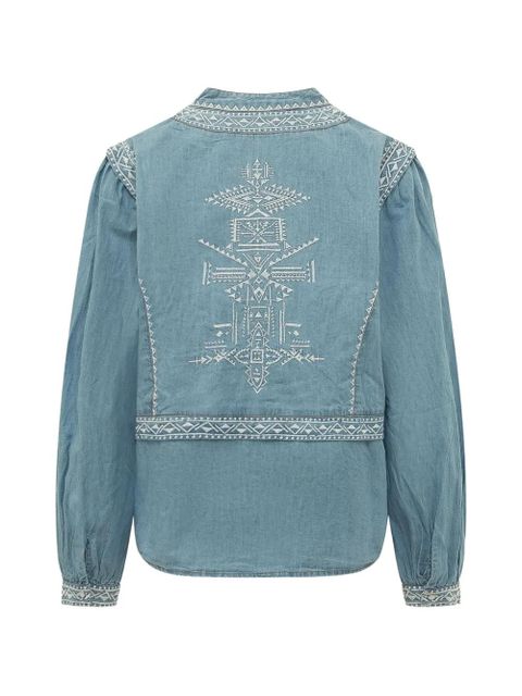 Ba&Sh Laura embroidered blouse - Blue - zdjęcie produktu nr 2