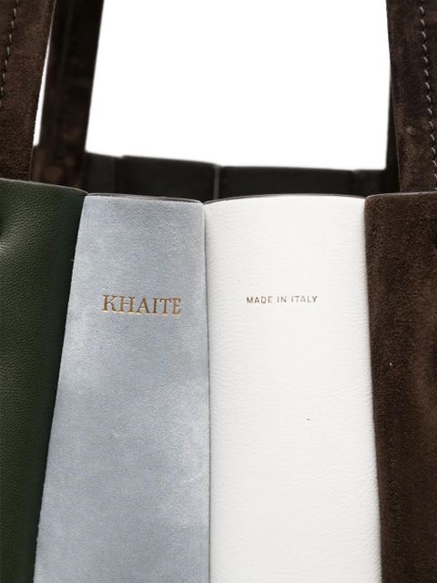 KHAITE Zoe patchwork suede tote bag - Brown - zdjęcie produktu nr 2