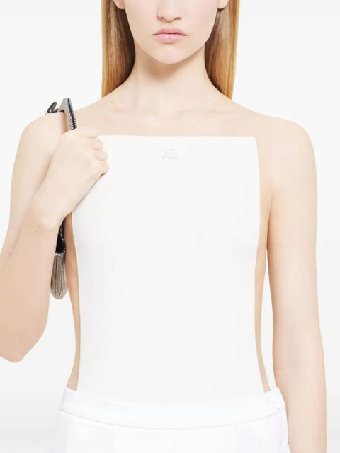 Courrèges Illusion bodysuit - White