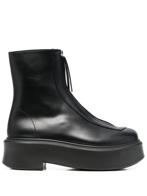 The Row zip-front ankle boots - Black - zdjęcie produktu nr 1