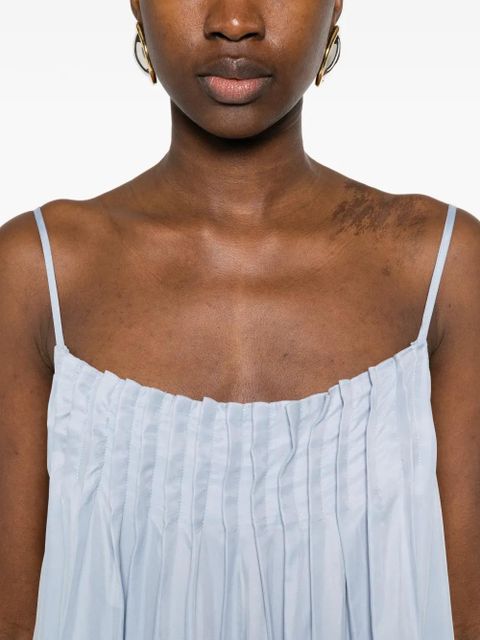 Eleh gathered-detail maxi dress - Blue