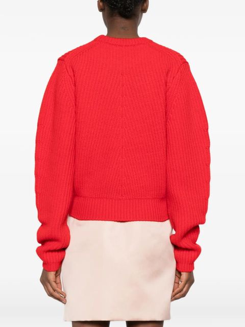 Chloé CHLOE RD LS LOGO JUMPER RED