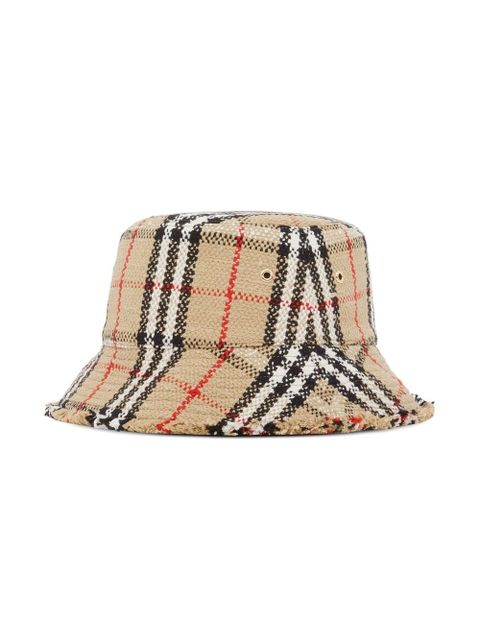 Burberry Vintage Check bouclé bucket hat - Brown - zdjęcie produktu nr 2