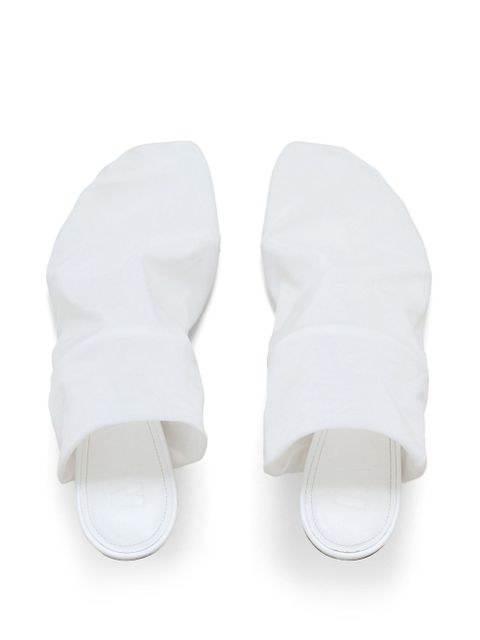 Marni leather mules - White