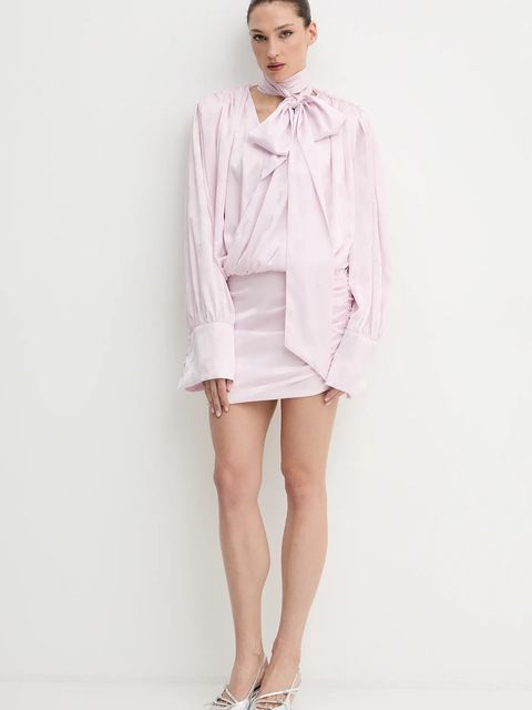 Rotate sukienka kolor fioletowy mini dopasowana 1160641809 - zdjęcie produktu nr 2