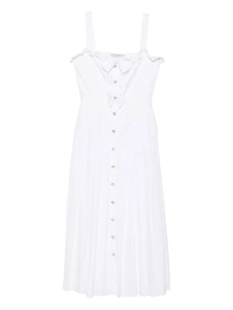 Alessandra Rich buttoned midi dress - White - zdjęcie produktu nr 1