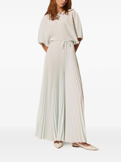 TWINSET tie-waist pleated dress - White - zdjęcie produktu nr 2