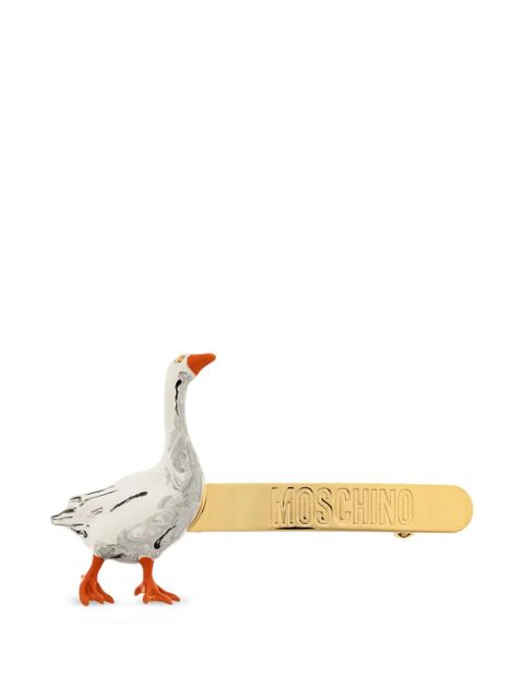 Moschino goose logo-embossed hair accessory - Gold - zdjęcie produktu nr 1
