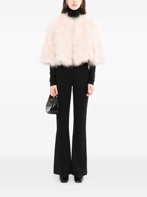 Yves Salomon feather cropped coat - Pink - zdjęcie produktu nr 2