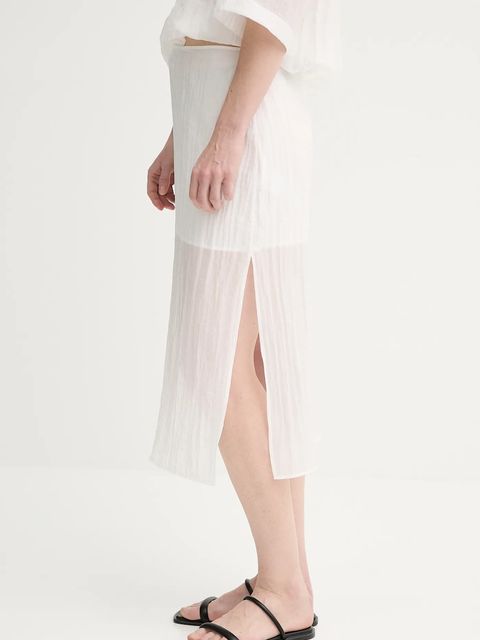 Filippa K spódnica kolor biały midi prosta 31762.FK - zdjęcie produktu nr 2