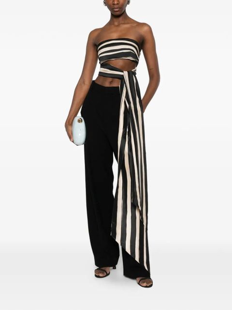 ZIMMERMANN Rebellion striped top - Black - zdjęcie produktu nr 2