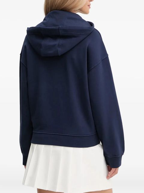 PINKO MELATO logo-detail hoodie - Blue