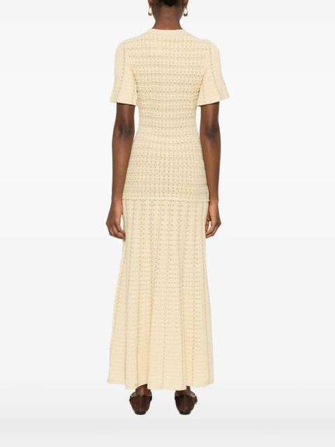 SANDRO textured-knit dress - Neutrals