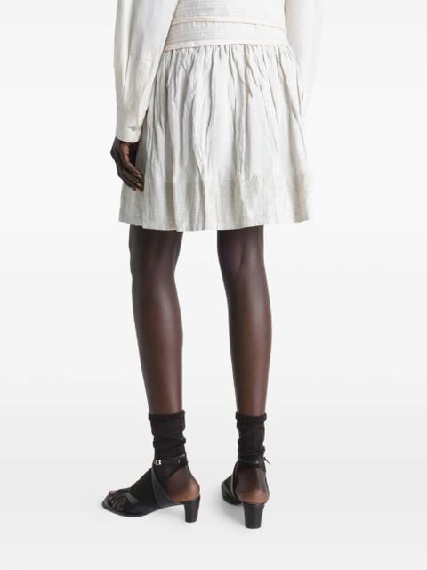 LEMAIRE crinkled wrap skirt - Neutrals