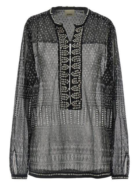 ISABEL MARANT Nickie blouse - Black - zdjęcie produktu nr 1