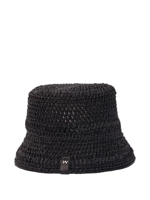 Weekend Max Mara woven sun hat - Black - zdjęcie produktu nr 1
