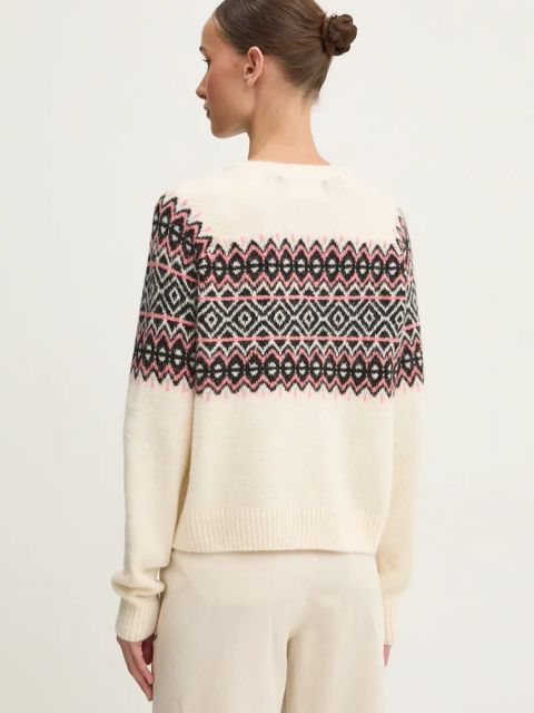 Superdry sweter damski kolor beżowy W6110562A-B8C