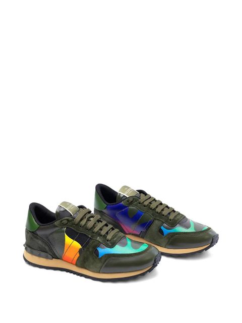 Valentino Garavani studded panelled sneakers - Green - zdjęcie produktu nr 2