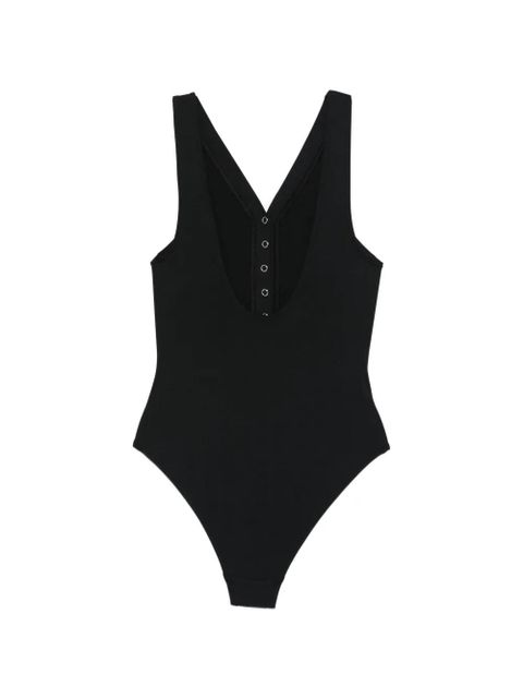ERES button V-neck swimsuit - Black - zdjęcie produktu nr 2