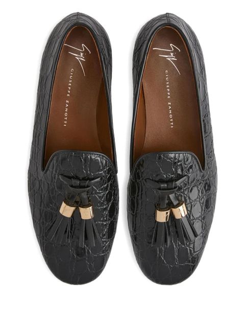 Giuseppe Zanotti leather loafers - Black
