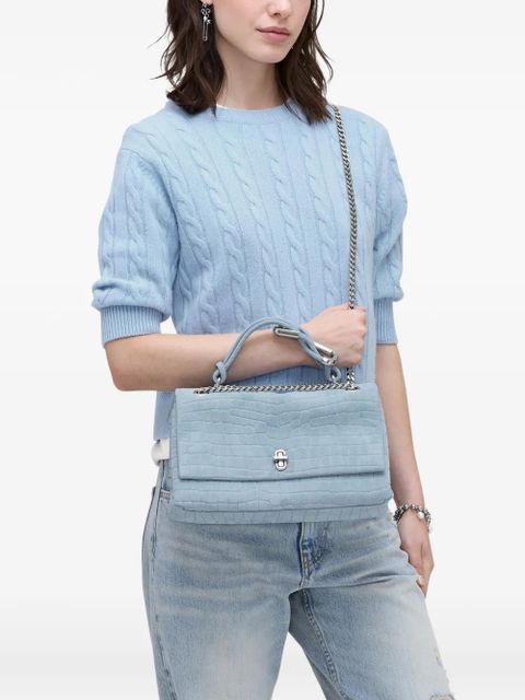 Marc Jacobs The Suede Croc dual-chain shoulder bag - Blue - zdjęcie produktu nr 2