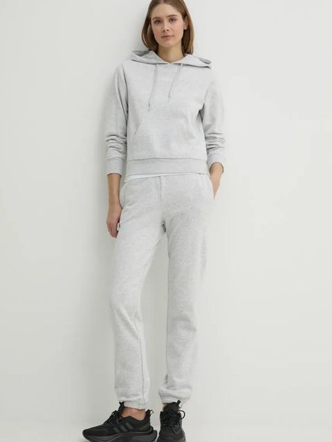 Guess bluza SOFIA damska kolor szary z kapturem gładka O5RQ02 KCO31 - zdjęcie produktu nr 2