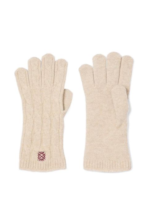 SANDRO cable-knit gloves - Neutrals - zdjęcie produktu nr 1