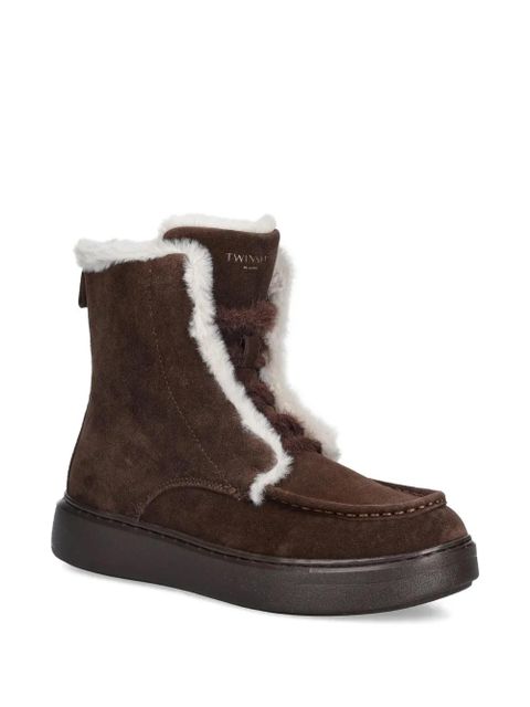 TWINSET zip-fastening ankle boots - Brown - zdjęcie produktu nr 2