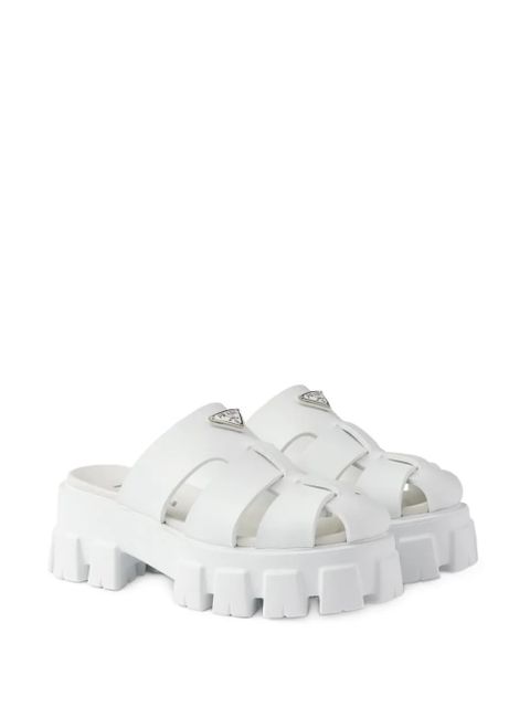 Prada Monolith mules - White