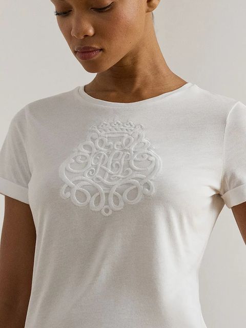 Lauren Ralph Lauren t-shirt damski kolor biały 200P03753