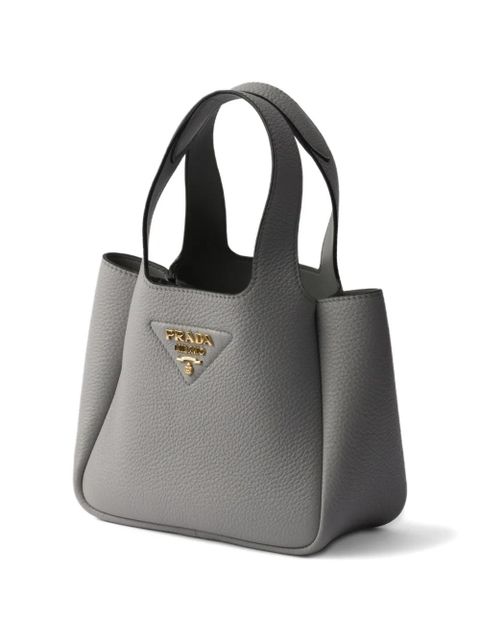 Prada leather tote bag - Grey