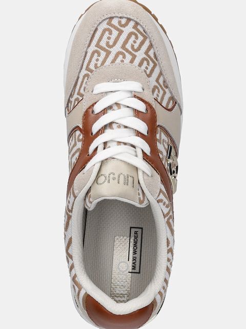 Liu Jo sneakersy LIU JO MAXI WONDER PLUS 02 damskie kolor beżowy BA6019PX617S3971