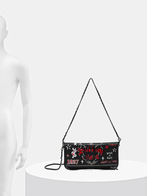 ZADIG&VOLTAIRE torebka skórzana kolor czarny LWBA04029