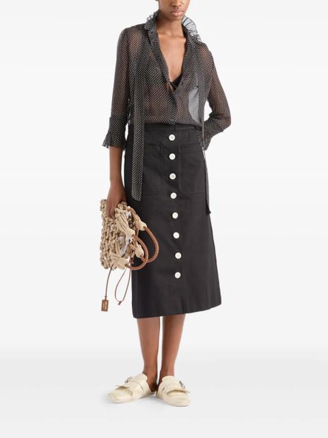 Prada silk shirt - Black