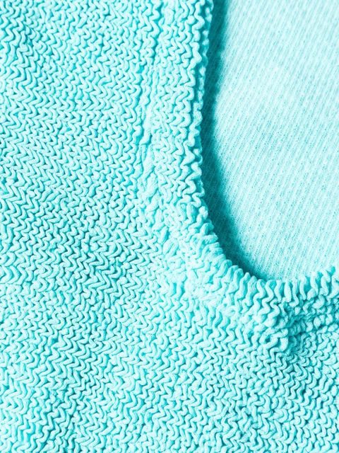 Hunza G square-neck crinkled swimsuit - Blue - zdjęcie produktu nr 1